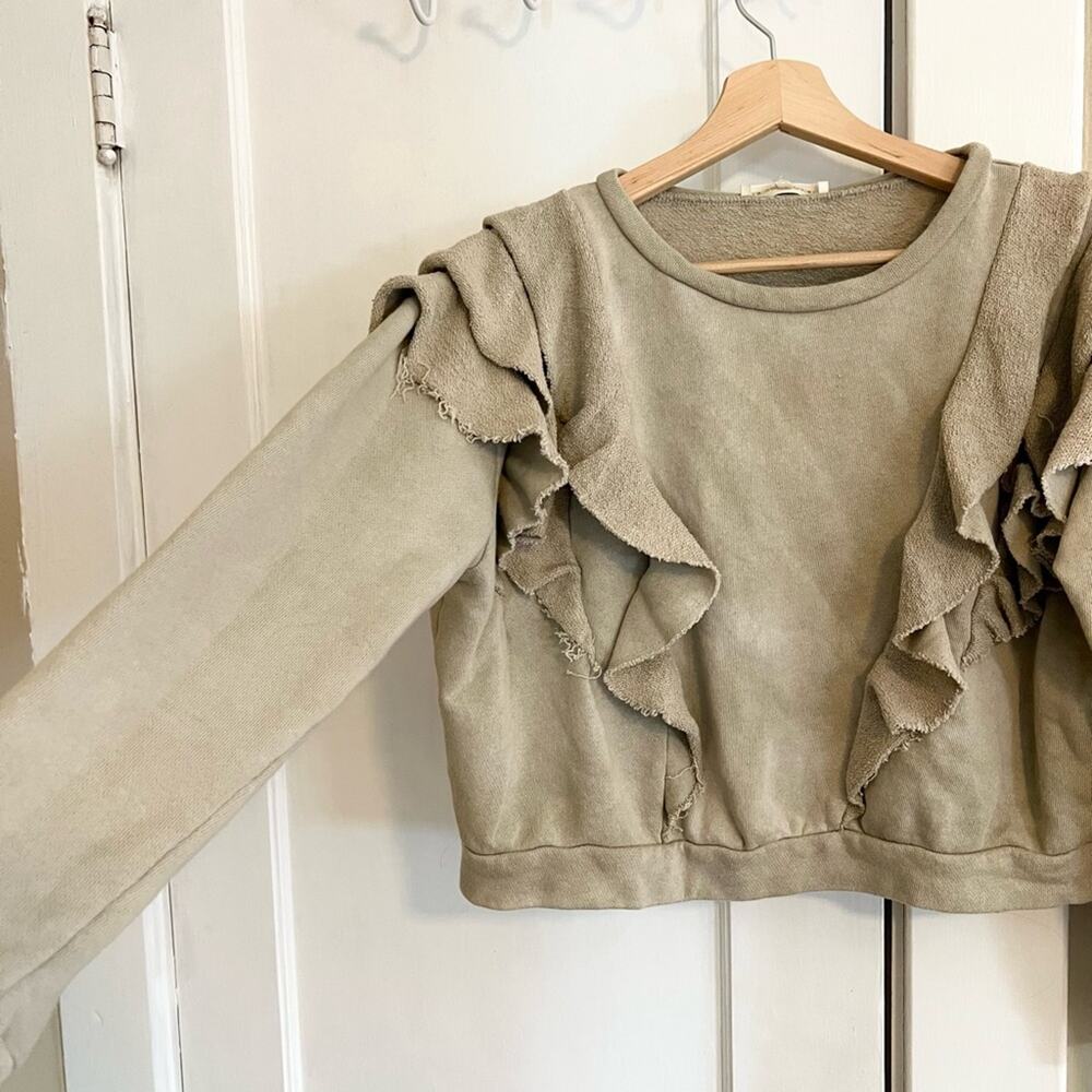 Loveshackfancy ruffle sweatshirt - image 3